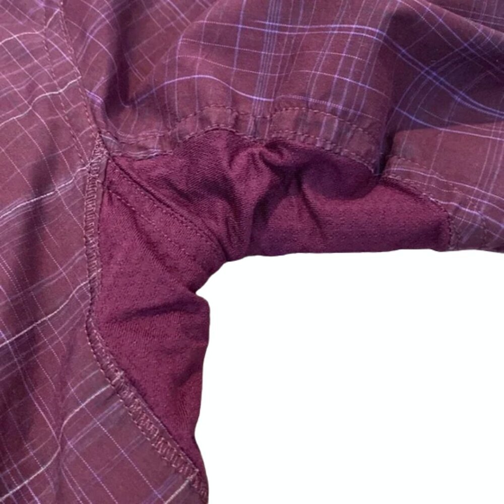 Lululemon Run Hustle Plum Purple Plaid Sz 2 Lightweight Water Resistant Jacket - Picture 11 of 11